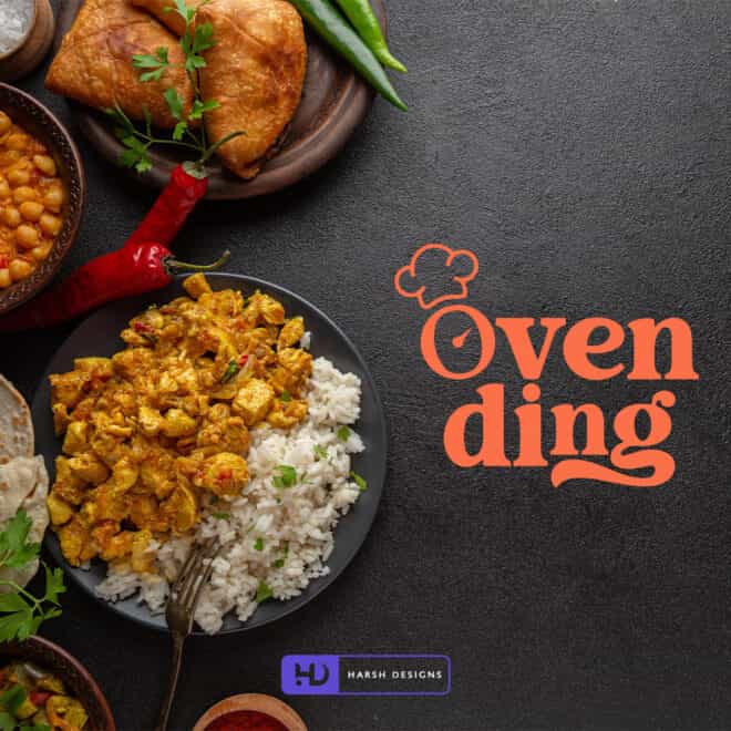 Oven Ding - WordMark Design - Restaurant Logo Design - Logo Design Service in Hyderabad-2