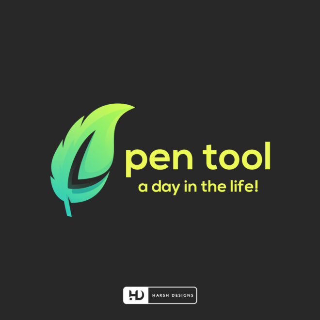 Pen Tool pictorial mark logo design for newspaper and news media branding created by Harsh Designs logo design service in Hyderabad, Bangalore, and across I