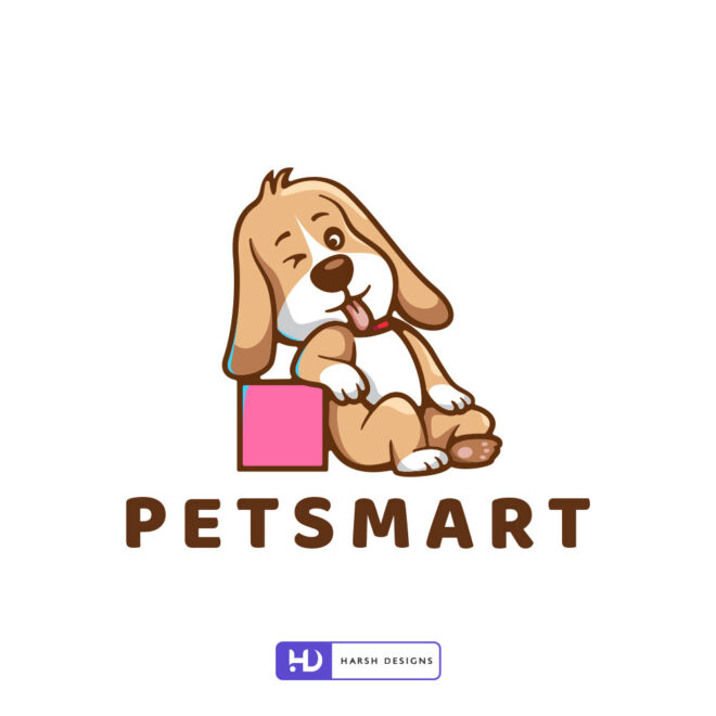Petsmart mascot logo design for pet store and animal care branding created by Harsh Designs logo design service in Hyderabad, Bangalore, and across India (2)