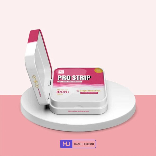 Pro Strip Iron+ Tin Box Packaging Design, Product Design in Hyderabad, Package Design and Graphic Design Service in Hyderabad (2)
