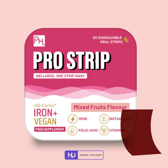 Pro strip Oral Strips-prowisehealthcare-Product Designing Service in Hyderabad-Package Design Service in Hyderabad-3D Modeling Service in Hyderabad 3