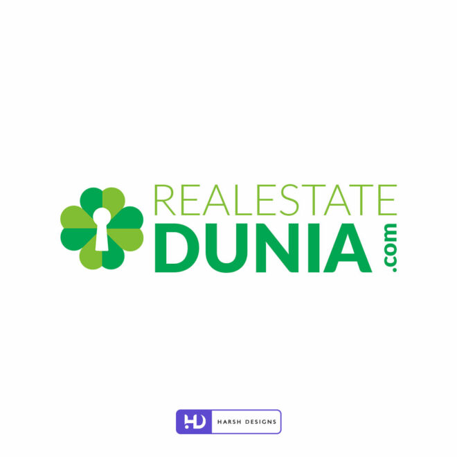 Realestate Dunia abstract logo design for real estate and construction corporate branding created by Harsh Designs graphic desig (2)