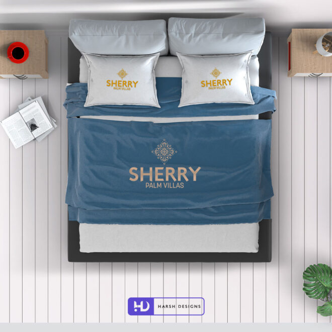 Sherry Palm Villas luxury abstract logo design for villas and real estate corporate branding created by Harsh Designs graphic de (1)