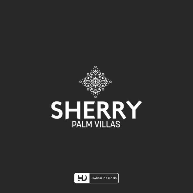 Sherry Palm Villas luxury abstract logo design for villas and real estate corporate branding created by Harsh Designs graphic de (2)