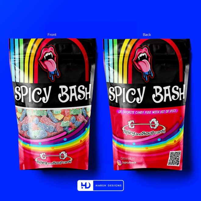 Spicy Bash Pouch Packaging Design, Product Design in Hyderabad, Package Design and Graphic Design Service in Hyderabad (2)