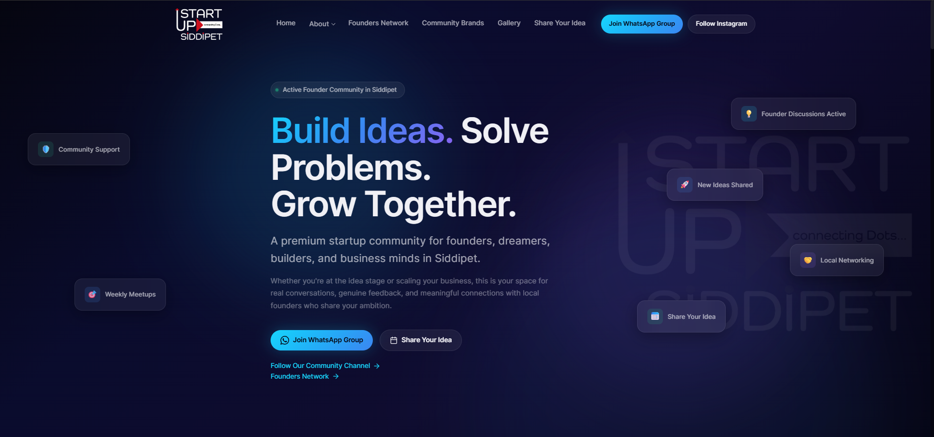 StartUp Siddipet-web-development
