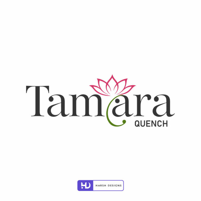 Tamara wordmark logo design for beverages and drink branding created by Harsh Designs logo design service in Hyderabad, Bangalore, and across India (2)