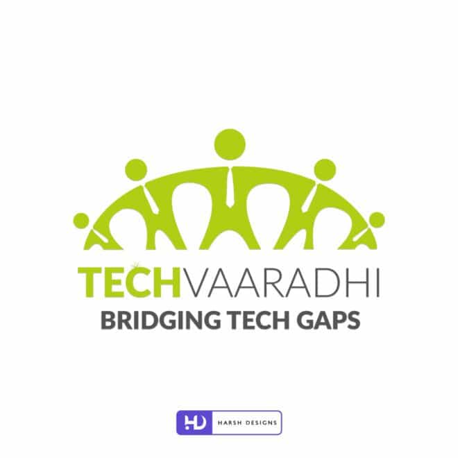 Tech Vaaradhi Bridging Tech Gaps - Informatonal Technology Logo - Combination Logo Design - Web development Logo Design - Corporate Logo Design - Graphic Designer Service in Hyderabad-2