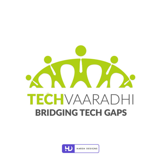 Tech Vaaradhi Bridging Tech Gaps combination logo design for IT and web development corporate branding created by Harsh Designs (2)