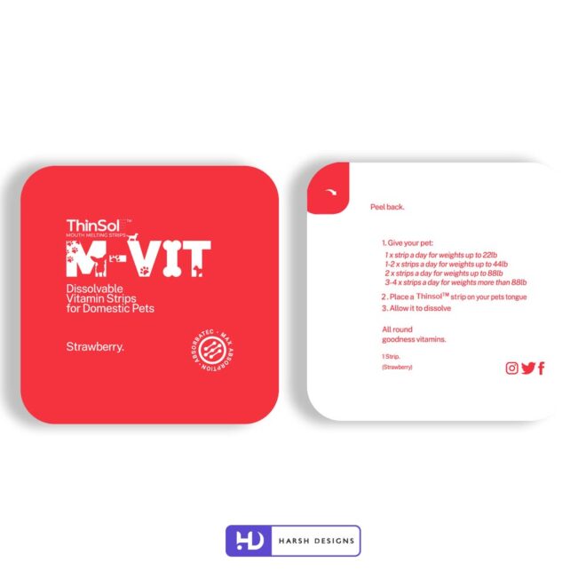 ThinSol M-Vit Packaging Design, Product Design, Package Design and 3D Modeling Service in Hyderabad