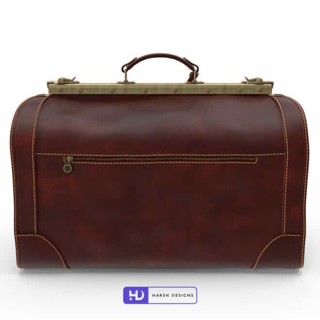 Travel Bag Leather - 3D Modeling for Product Packaging in Hyderabad, India 1