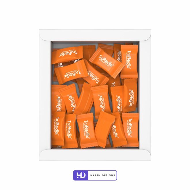 TruRadix Gummy Bear Zinc+ Vitamin Outer Box Packaging Design, Product Design, Package Design and 3D Modeling Service in Hyderabad (2)