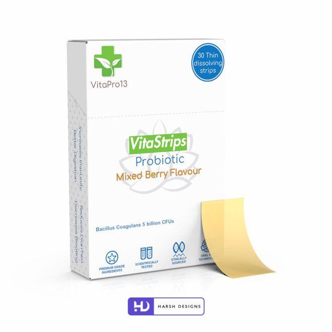 Vita Strips Dissolve Oral Strips 3D Product Packaging Visualization Harsh Designs 3D Modeling Packaging Service in India (10)