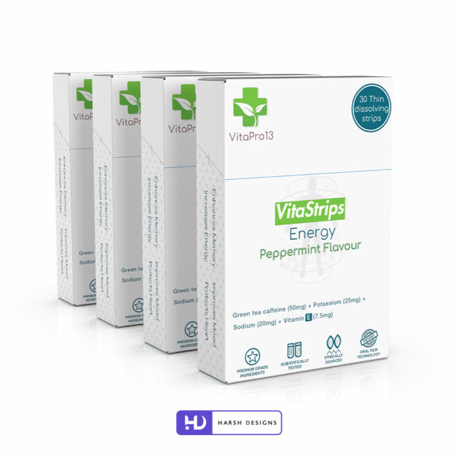 Vita Strips Dissolve Oral Strips 3D Product Packaging Visualization Harsh Designs 3D Modeling Packaging Service in India (7)