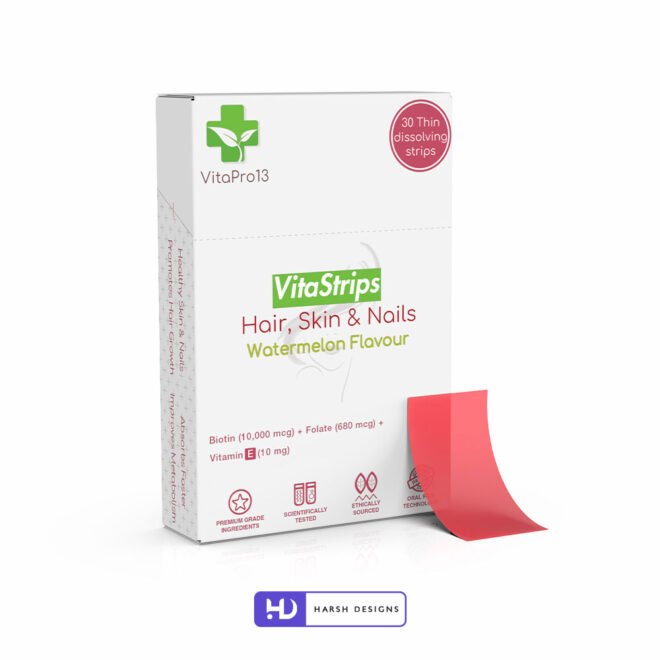 Vita Strips Dissolve Oral Strips 3D Product Packaging Visualization Harsh Designs 3D Modeling Packaging Service in India (8)