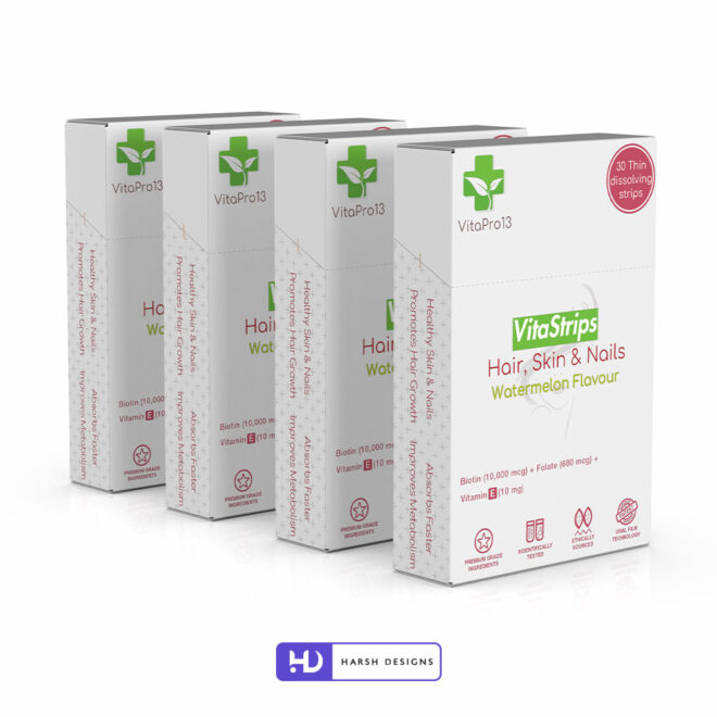 Vita Strips Dissolve Oral Strips 3D Product Packaging Visualization Harsh Designs 3D Modeling Packaging Service in India (9)