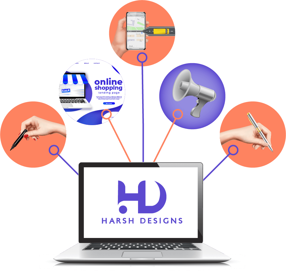 Harsh Designs Web Banner Graphic Design Digital Marketing Content Marketing Video Marketing Web Development Application Development Service in Hyderabad 9