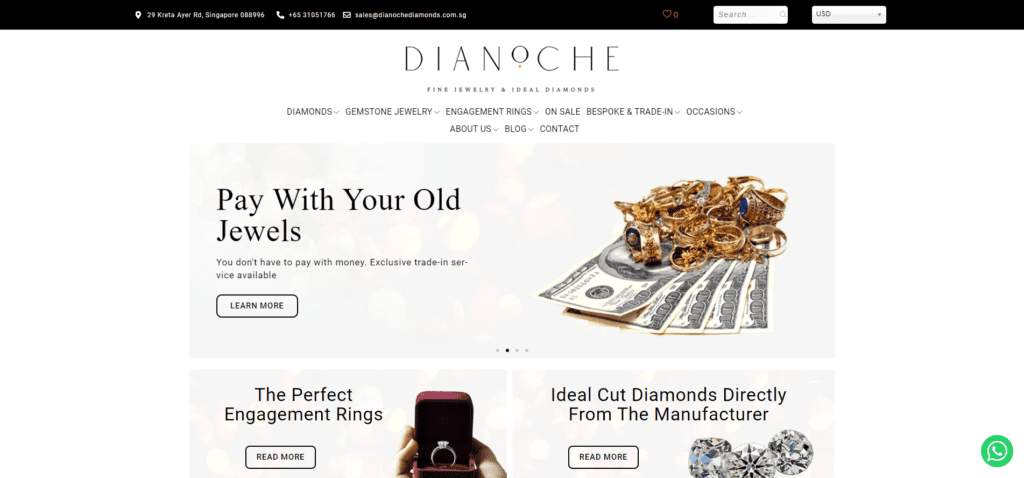 Fine Jewelry Ideal Diamonds 65 3138 3024 💎 Dianoche