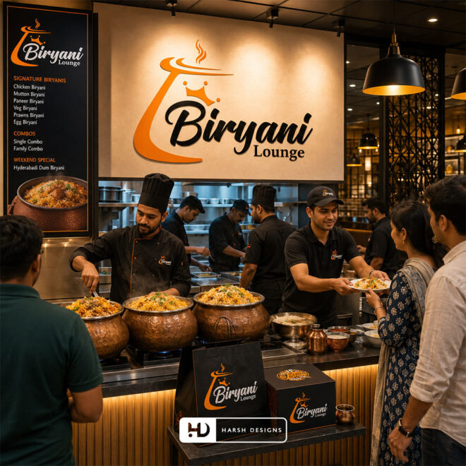 Biryani-Lounge-Milton-Biryani-Restaurant-Logo-Design-Service-in-Hyderabad-Combination-Mark-Logo-Design-2