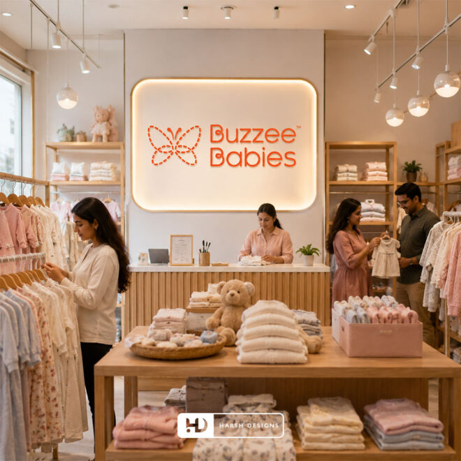 Buzzee-Babie-Kids-Clothing-Logo-Design-Service-in-Hyderabad-Combination-Mark-Logo-Design-2