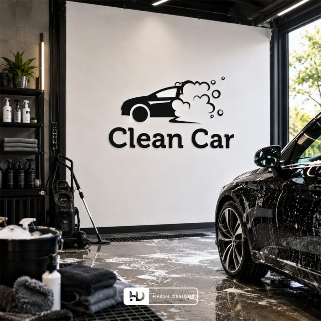 Clean-Car-Car-Wash-Service-Logo-Design-Service-in-Hyderabad-Pictorial-Mark-Logo-2