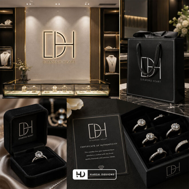 Diamond-Heart-Jewellery-Logo-Design-Service-in-Hyderabad-Monogram-Logo-Design-2