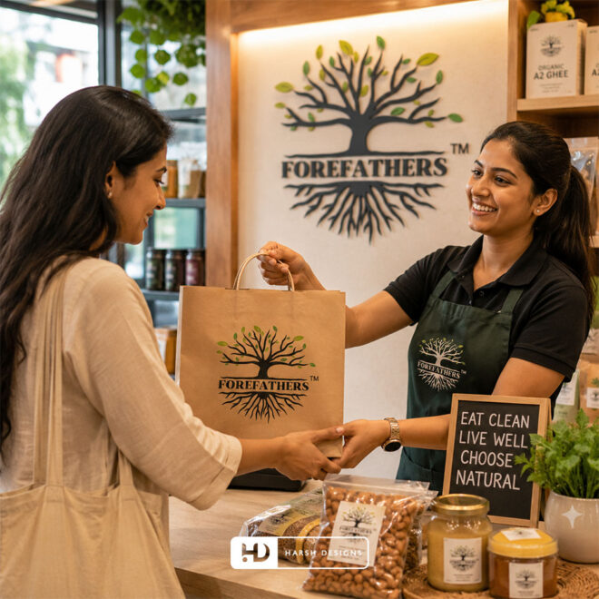 Forefathers-Healthy-Groceries-Logo-Design-Service-in-Hyderabad-Emblem-Logo-Design-2