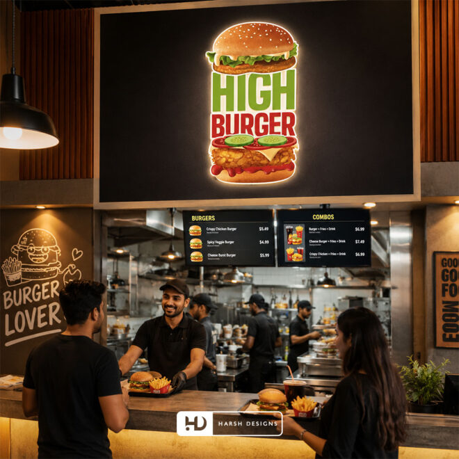 High-Burger-Burger-Restaurant-Logo-Design-Service-in-Hyderabad-Combination-Mark-Logo-Design-2