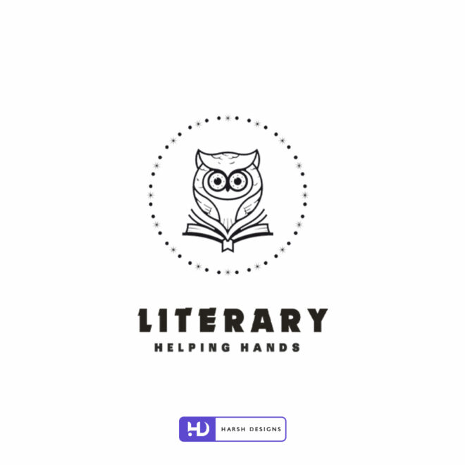 Literacy-Helping-Hands-Educational-NGO-Logo-Design-Service-in-Hyderabad-Emblem-Logo-Design-1