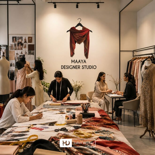 Maaya-Designer-Studio-Fashion-Designer-Studio-Logo-Design-Service-in-Hyderabad-Combination-Mark-Logo-Design-2