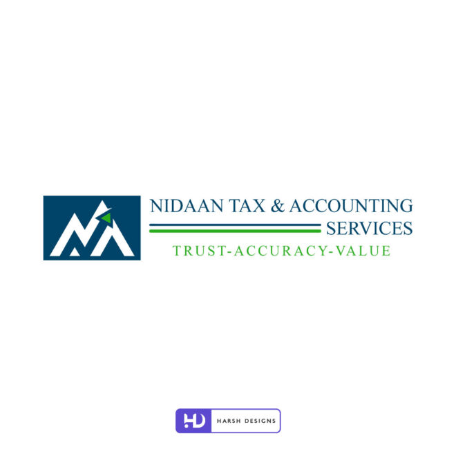 Nidaan-Tax-and-Accounting-Service-Logo-Design-Service-in-Hyderabad-Monogram-Logo-Design-1
