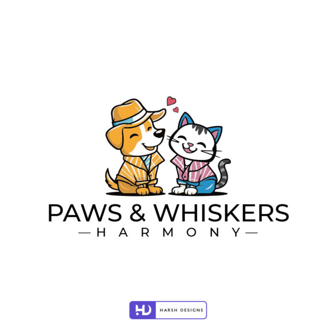 Paws-and-Whiskers-Pet-Care-Logo-Design-Service-in-Hyderabad-Mascot-Logo-Design-1