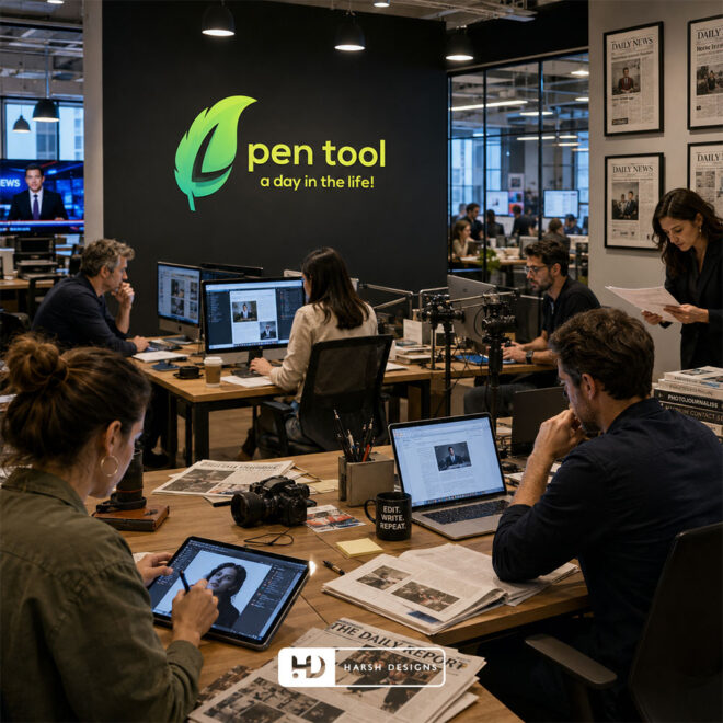 Pen-Tool-Digital-Newspaper-Logo-Design-Service-in-Hyderabad-Combination-Mark-Logo-Design-2