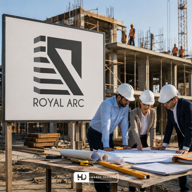 Royal-Arc-Construction-Company-Logo-Design-Service-in-Hyderabad-Abstract-Logo-Design-2