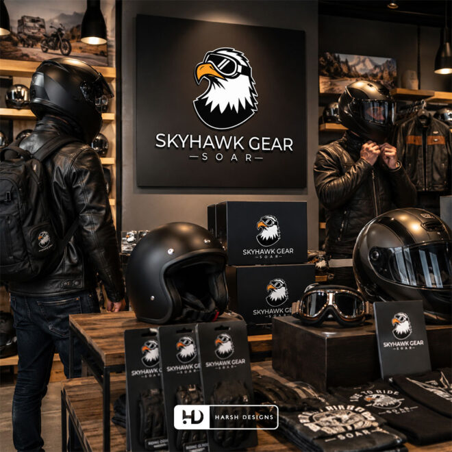 Skyhawk-Gear-Bike-Accessories-Logo-Design-Service-in-Hyderabad-Mascot-Logo-Design-2