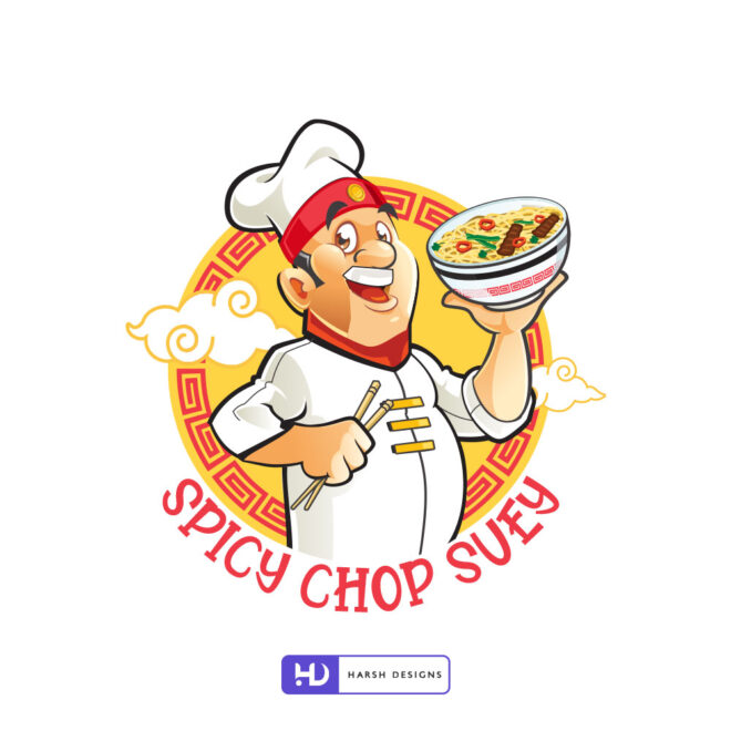 Spicy-Chop-Suey-Chinese-Food-Logo-Design-Service-in-Hyderabad-Mascot-Logo-Design-1
