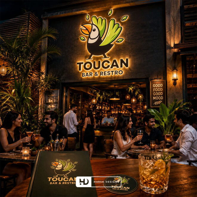 Toucan-Bar-and-Restro-Bar-and-Restaurant-Logo-Design-Service-in-Hyderabad-Mascot-Logo-Design-2