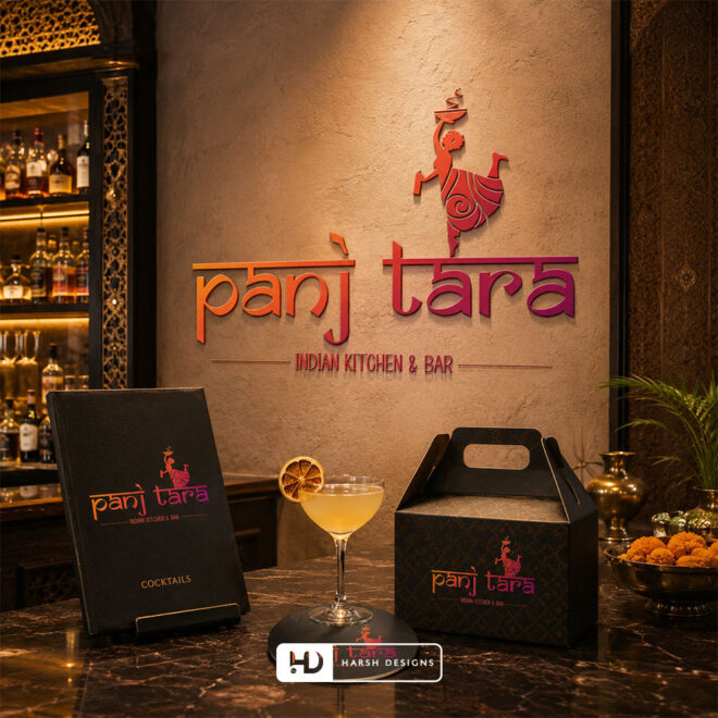 panj-tara-wordmark-indian-kitchen-bar-logo-design-in-hyderabad-2