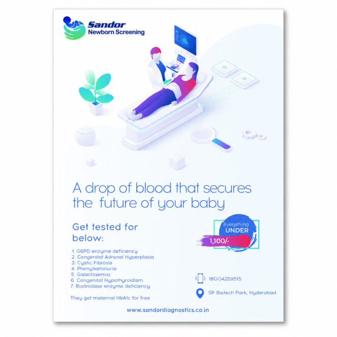 sandor-newborn-screening-healthcare-flyer-design-service-in-hyderabad-1